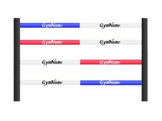 カスタムリングロープカバー 4x4 (16本×3m)： 赤／青／白